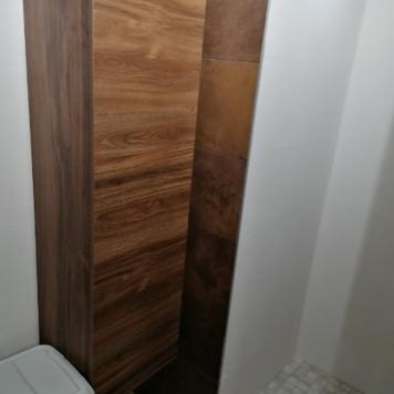 Rénovation d'une salle de bain avec création d'une douche  et d'un wc suspendu