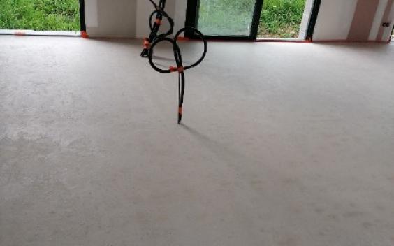Installation d'un  plancher chauffant 